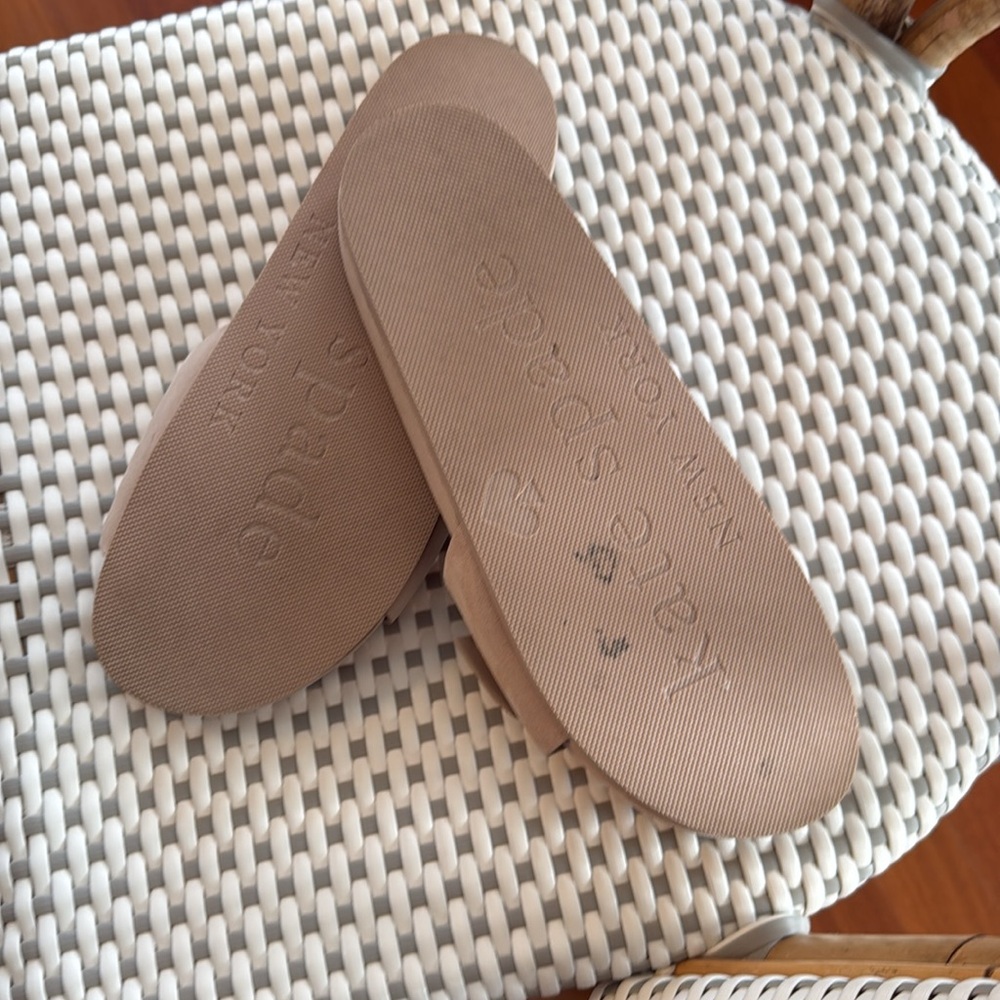 Kate Spade Tan Sandals with Gold Buckle - Picture 3 of 3